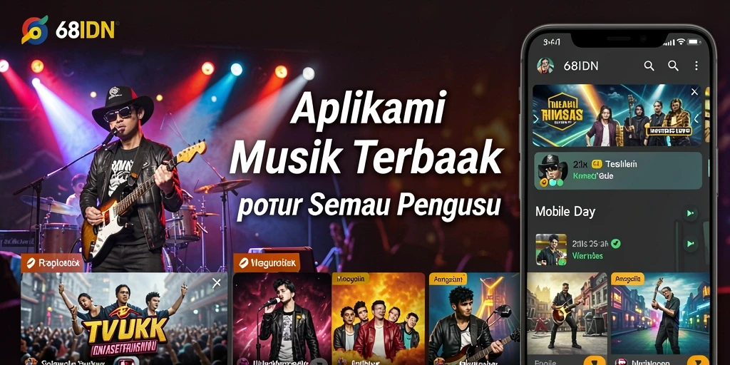 Tangkapan layar gameplay di 68IDN menampilkan pengalaman musik yang interaktif.