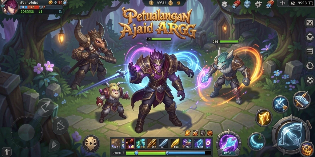 Tampilan mendebarkan dari gameplay ARPG 99SLL dengan aksi intens.