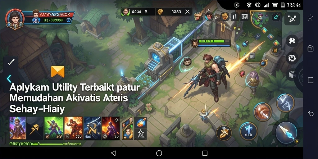 Tampilan aplikasi AMBYARGACOR yang menampilkan berbagai fitur Utility.