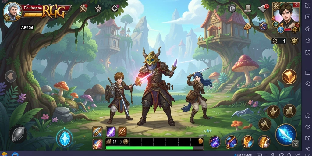 Tampilan gameplay seru dari API36 di dunia RPG.