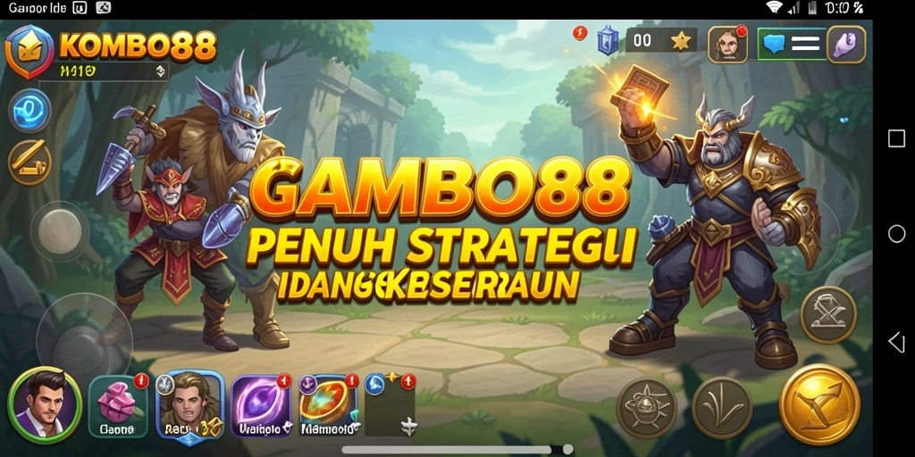 Tampilan gameplay seru dan menarik di KOMBO88.