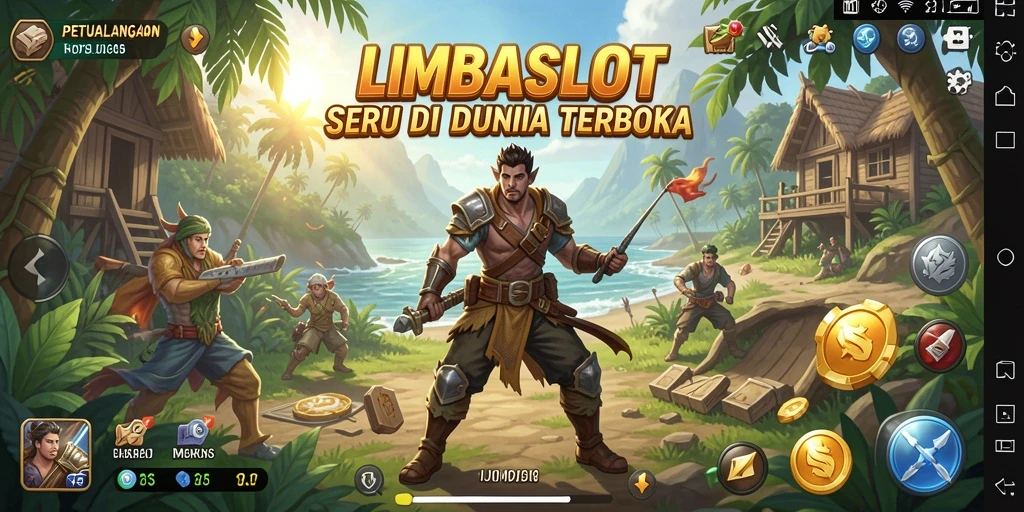 Screenshot gameplay LMBASLOT menampilkan dunia terbuka yang menakjubkan.