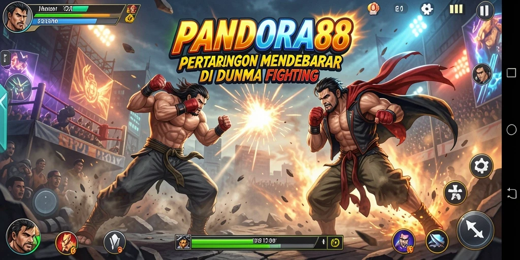 Screenshot gameplay menunjukkan pertarungan yang intens dan menarik.