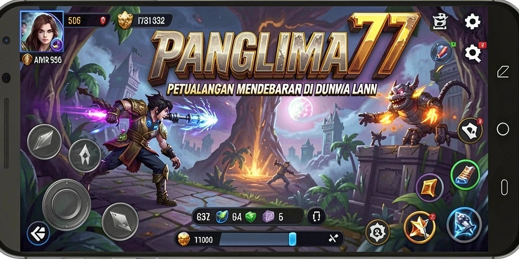 Screenshot gameplay PANGLIMA77 menampilkan aksi seru dalam petualangan.