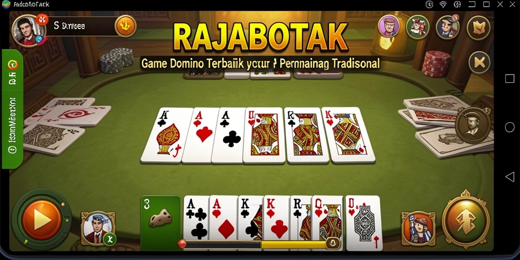 Screenshot dari gameplay menarik dalam RAJABOTAK.
