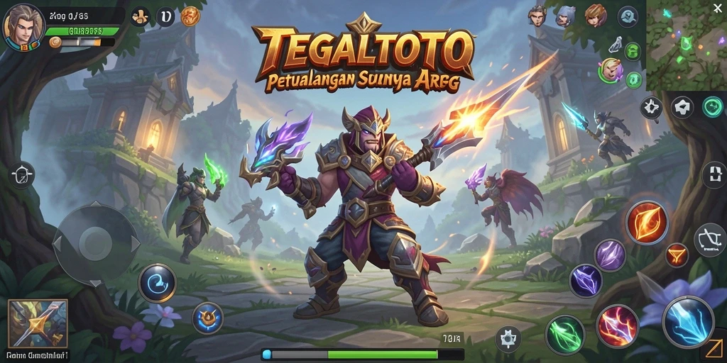 Screenshot gameplay TEGALTOTO dengan aksi pertarungan yang seru.