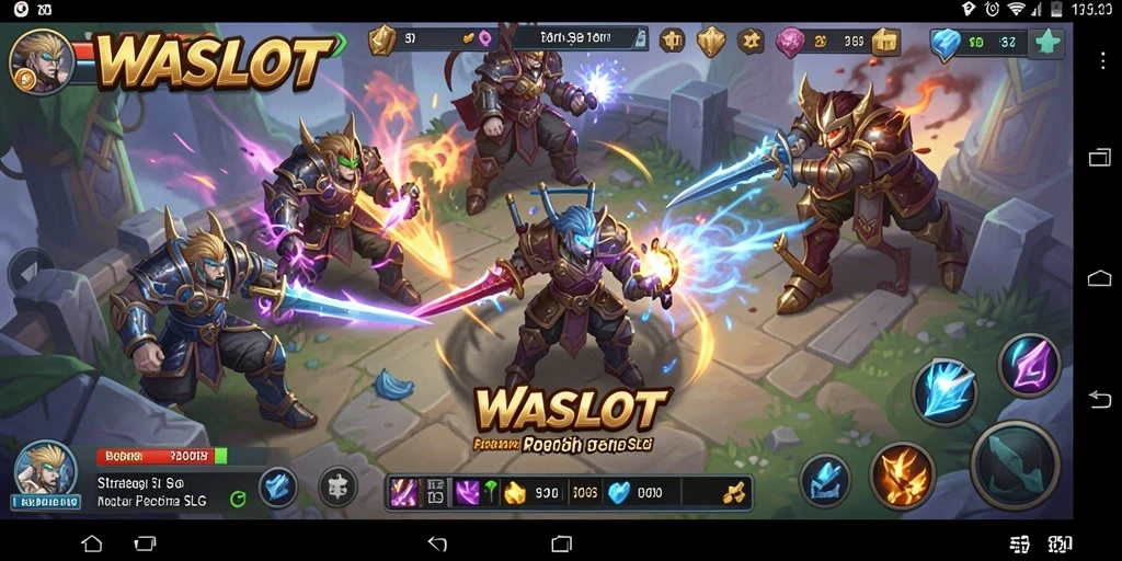 Tangkapan layar utama WASLOT menampilkan aksi gameplay yang mendebarkan.