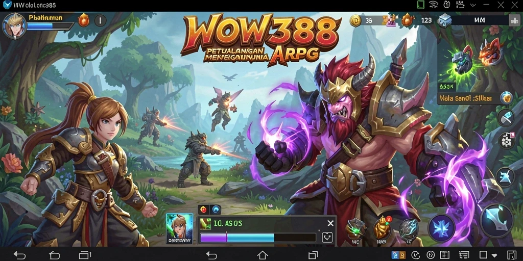 Tangkapan layar dari gameplay menegangkan di WOW388.